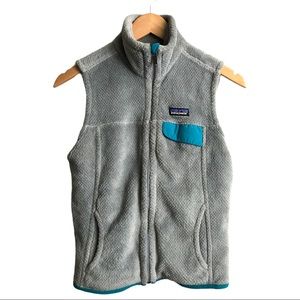 Patagonia Gray Sherpa Fleece Vest